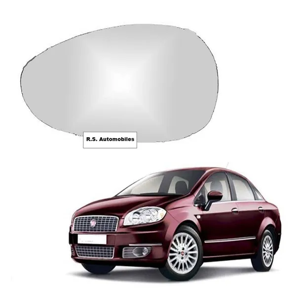 R_S_Automobiles_Left_Side_Rear_View_Mirror_Glass_For_Fiat_Linea