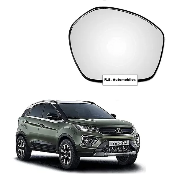R_S_Automobiles_Side_Mirror_Glass_Plate_Compatible_With_Tata_Nexon_2017_2021_Model_Right_Side_Driver_Side