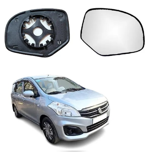 Ertiga_1st_Gen_Size_2_Orvm_Right_Driver_Side_Mirror_Glass_With_Sub_Plate