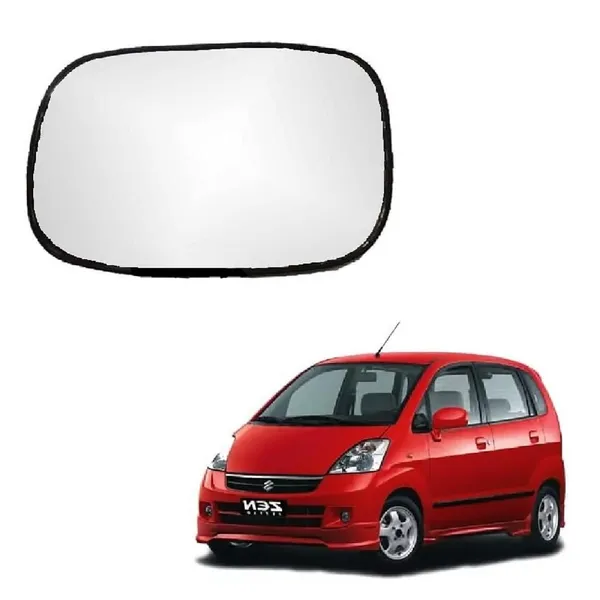 Left_Passenger_Side_View_Mirror_Glass_Sub_Mirror_Glass_Plate_Compatible_With_Maruti_Zen_Estilo_Type_1_2006_2009_Year_Model