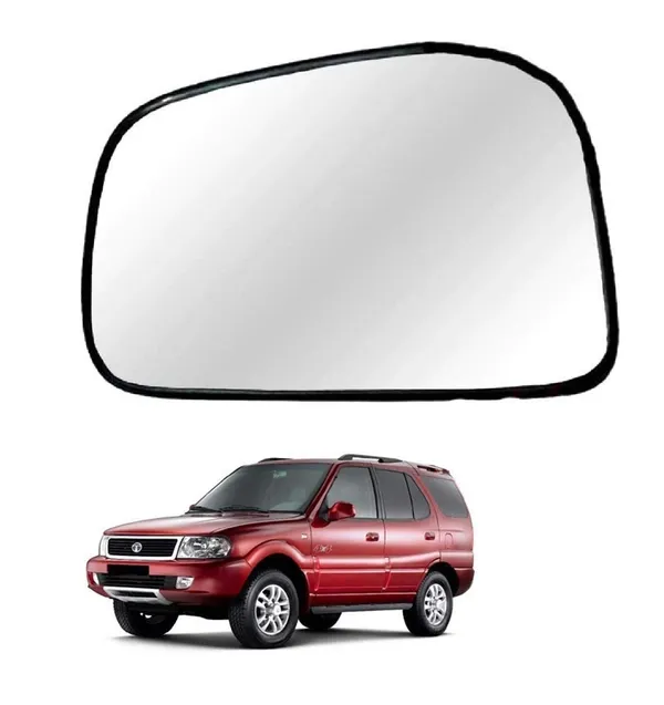 Safari_Ist_Gen_Orvm_Left_Passenger_Side_Mirror_Glass_With_Sub_Plate