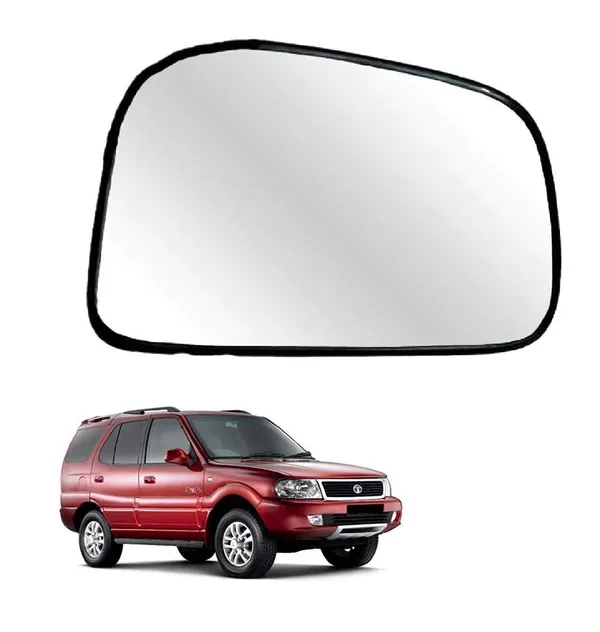 Safari_Ist_Gen_Orvm_Right_Driver_Side_Mirror_Glass_With_Sub_Plate