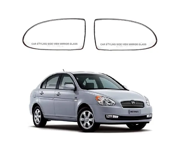 Verna_3rd_Gen_Type_1_2006_2009_Left_N_Right_Side_Mirror_Glass_Sub_Plate