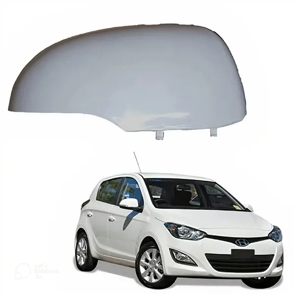 I20_Orvm_Right_Driver_Side_Mirror_Cover_With_Indicator_Cut_Wht