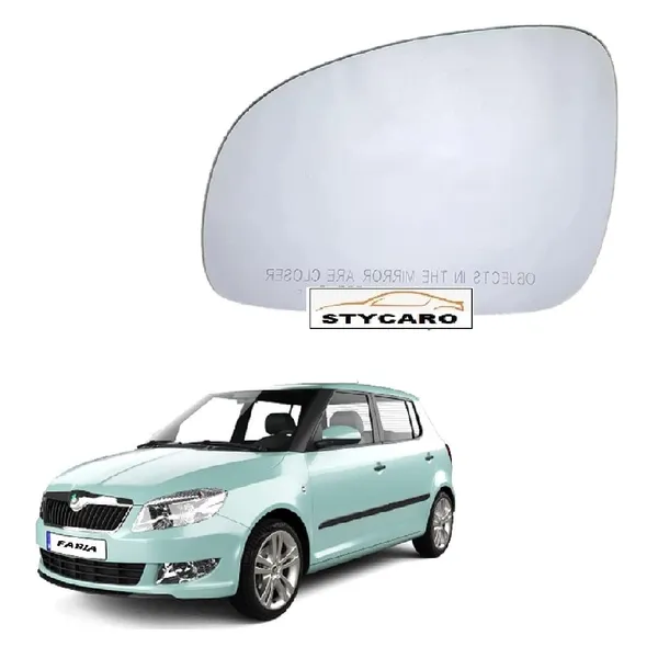 Fabia_2008_2014_Orvm_Left_Passenger_Side_Mirror_Glass_Sub_Plate