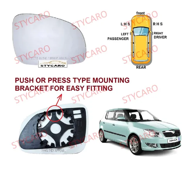 Fabia_2008_2014_Orvm_Right_Driver_Side_Mirror_Glass_Sub_Plate