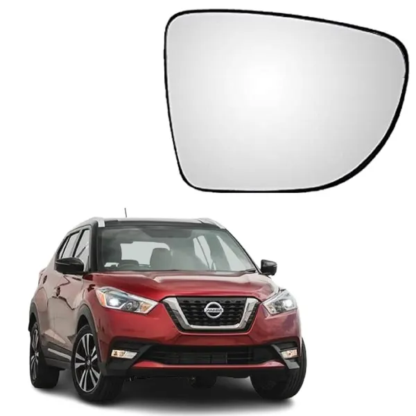 Kicks_Orvm_Right_Driver_Side_Mirror_Glass_With_Sub_Plate