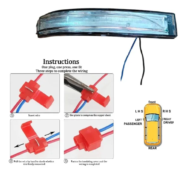Hyn_I20_1st_Gen_F_L_Orvm_Right_Driver_Side_View_Mirror_Indicator_Light