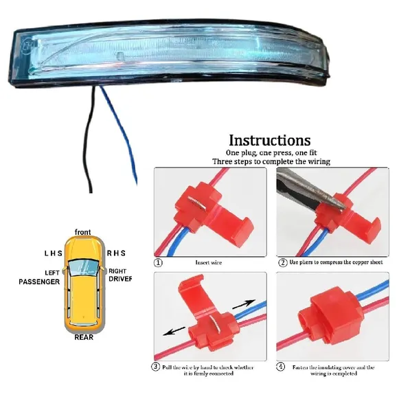 Hyn_I20_1st_Gen_F_L_Orvm_Left_Passenger_Side_View_Mirror_Indicator_Light