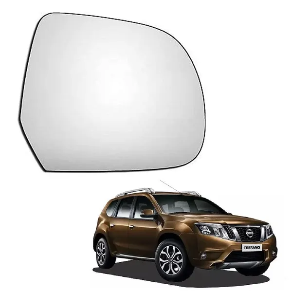 Terrano_Orvm_Right_Driver_Side_View_Mirror_Glass_With_Sub_Plate