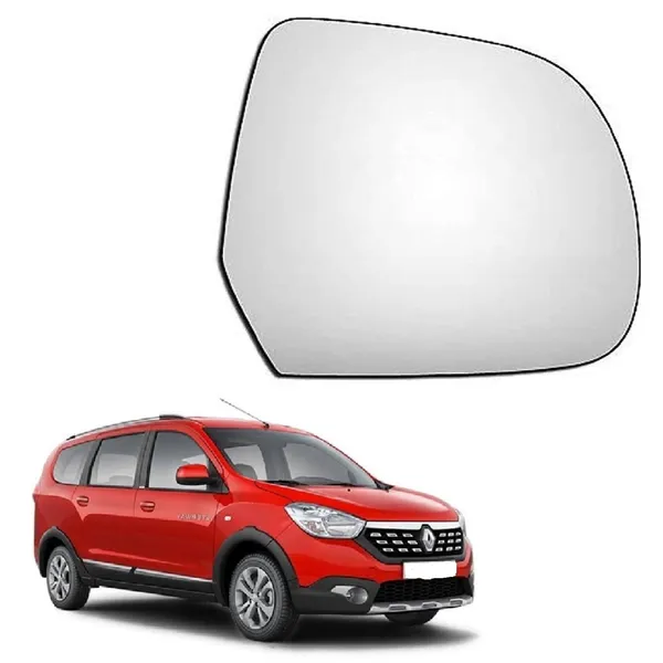 Lodgy_Orvm_Right_Driver_Side_Mirror_Glass_With_Sub_Plate