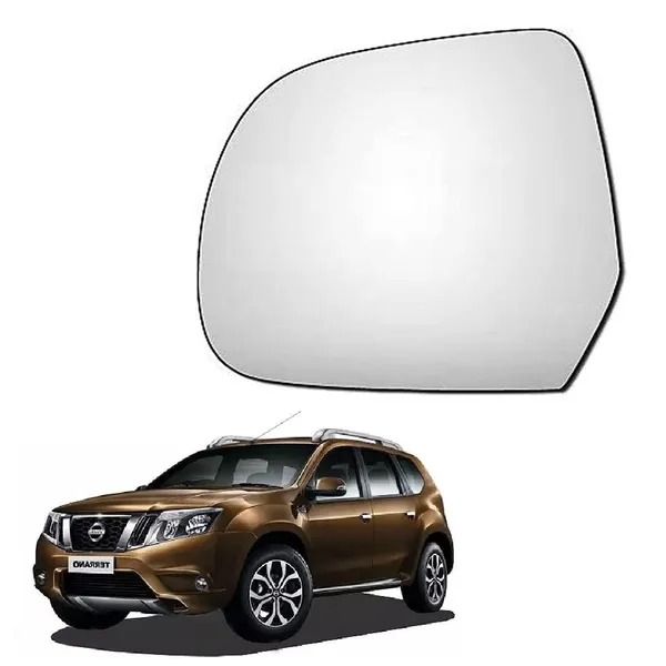 Terrano_Orvm_Left_Passenger_Side_View_Mirror_Glass_With_Sub_Plate