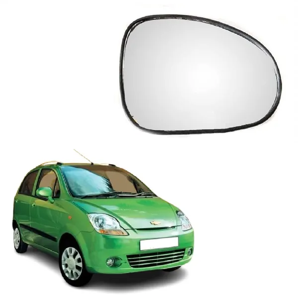 Spark_Orvm_Right_Driver_Side_Mirror_Glass_With_Sub_Plate
