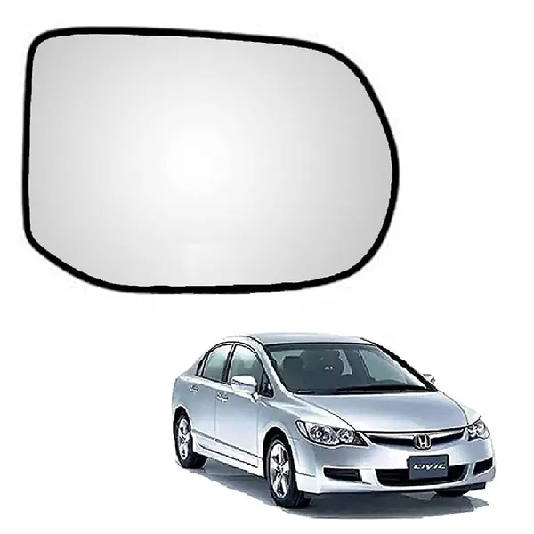 Civic_8th_Gen_Orvm_Right_Driver_Side_Mirror_Glass_With_Sub_Plate