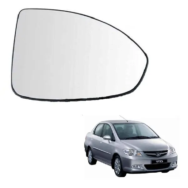 H_City_4th_Gen_Orvm_Right_Driver_Side_Mirror_Glass_With_Sub_Plate