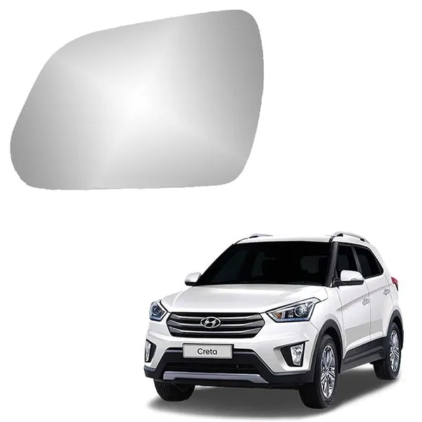 Creta_1st_Gen_Orvm_Left_Passenger_Side_Mirror_Glass_With_Sub_Plate