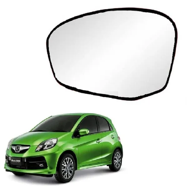 Brio_1st_Gen_Orvm_Left_Passenger_Side_View_Mirror_Glass_With_Sub_Plate