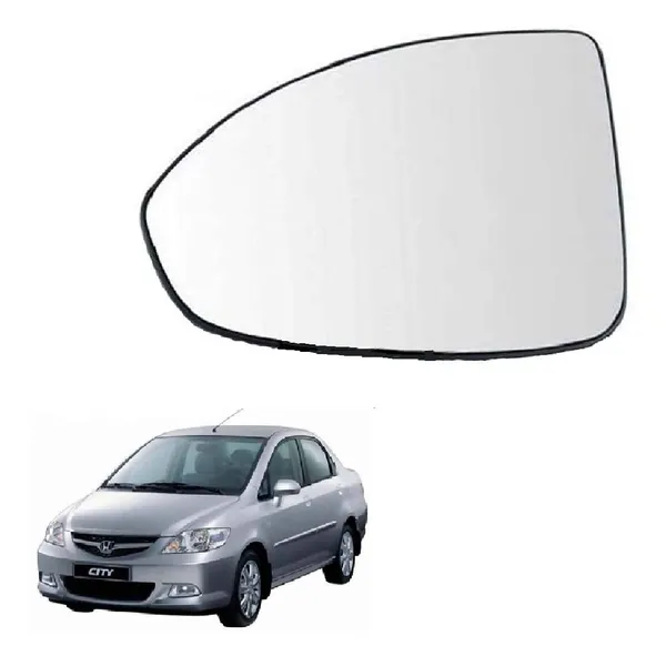 H_City_4th_Gen_Orvm_Left_Passenger_Side_Mirror_Glass_With_Sub_Plate