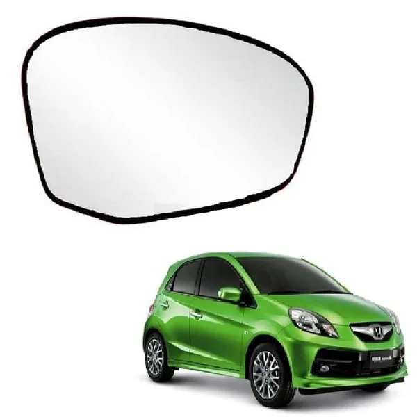 Brio_1st_Gen_Orvm_Right_Driver_Side_View_Mirror_Glass_With_Sub_Plate