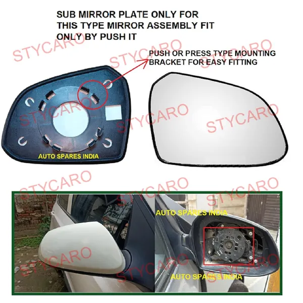 Grand_I10_Ist_Gen_Size_5_Orvm_Right_Driver_Side_Mirror_Glass_Sub_Plate
