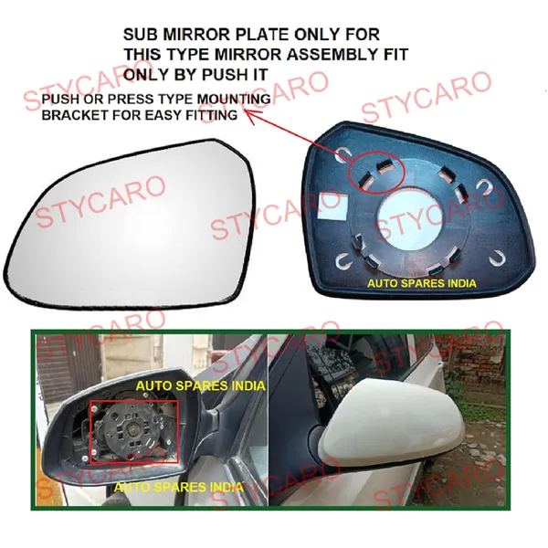 Grand_I10_Ist_Gen_Size_5_Orvm_Left_Passenger_Side_Mirror_Glass_Sub_Plate