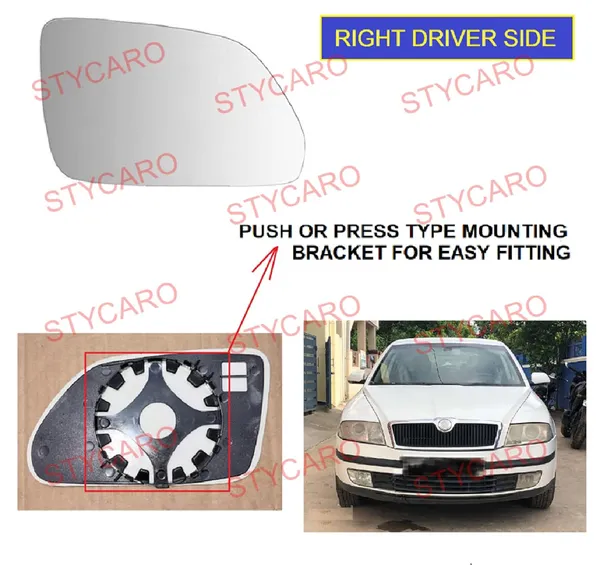 Laura_1st_Gen_Size_1_Orvm_Right_Driver_Side_Mirror_Glass_With_Sub_Plate