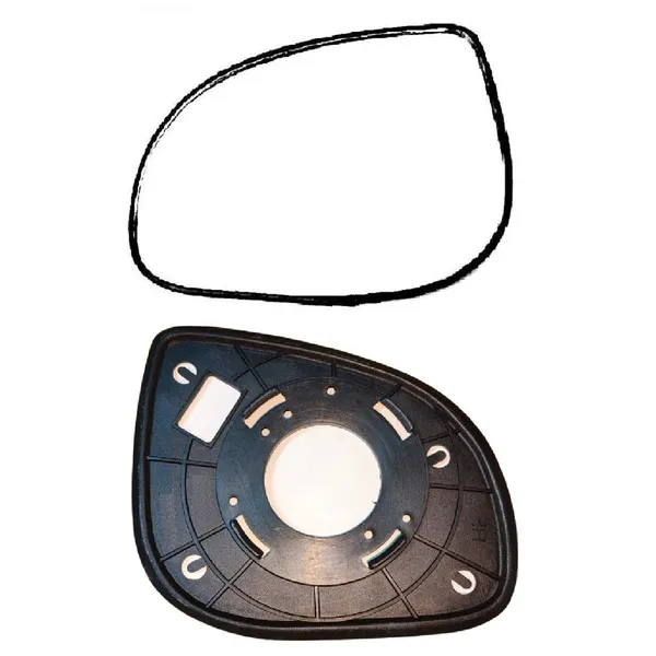 I10_Ist_Gen_Size_2_Orvm_Left_Passenger_Side_Mirror_Glass_With_Sub_Plate