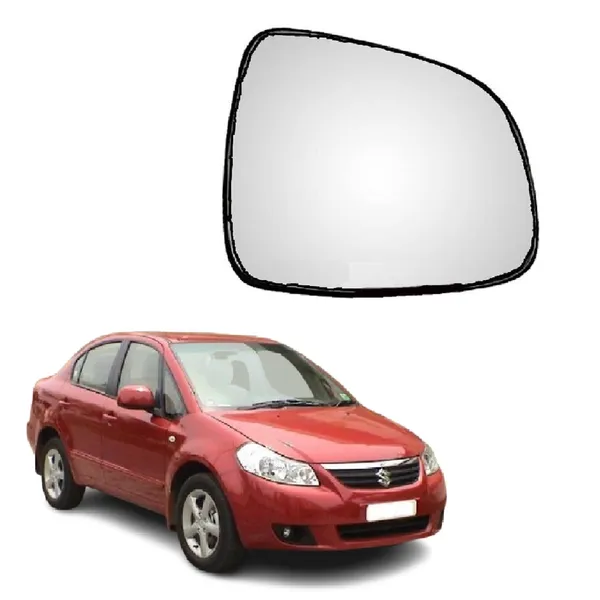 Sx4_Orvm_Right_Driver_Side_Mirror_Glass_With_Sub_Plate