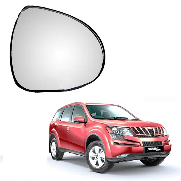Xuv_500_1st_2nd_Gen_Orvm_Right_Driver_Side_Mirror_Glass_With_Sub_Plate