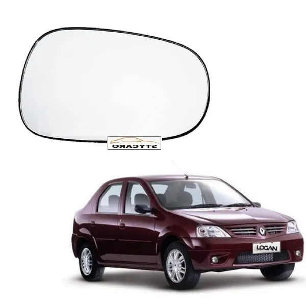Logan_1st_Gen_Orvm_Right_Driver_Side_View_Mirror_Glass_With_Sub_Plate