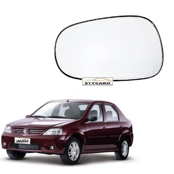 Logan_1st_Gen_Orvm_Left_Passengerr_Side_View_Mirror_Glass_With_Sub_Plate