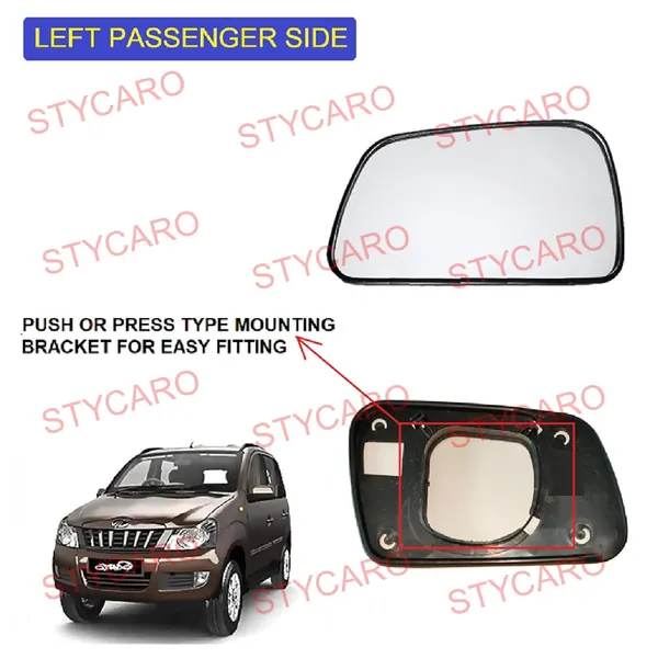 Quanto_Xylo_Orvm_Left_Passenger_Side_Mirror_Glass_With_Sub_Plate
