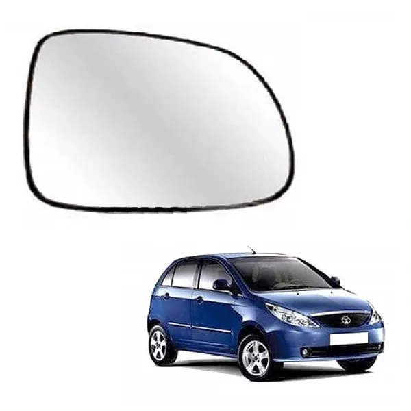 Indica_Vista_Orvm_Right_Driver_Side_Mirror_Glass_With_Sub_Plate