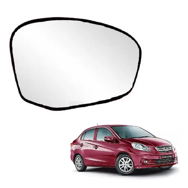 Amaze_1st_Gen_Size_1_Orvm_Right_Driver_Side_Mirror_Glass_With_Sub_Plate
