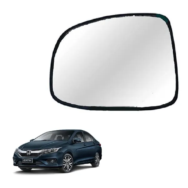 H_City_6th_Gen_Size_4_Orvm_Left_Passenger_Side_Mirror_Glass_With_Sub_Plate