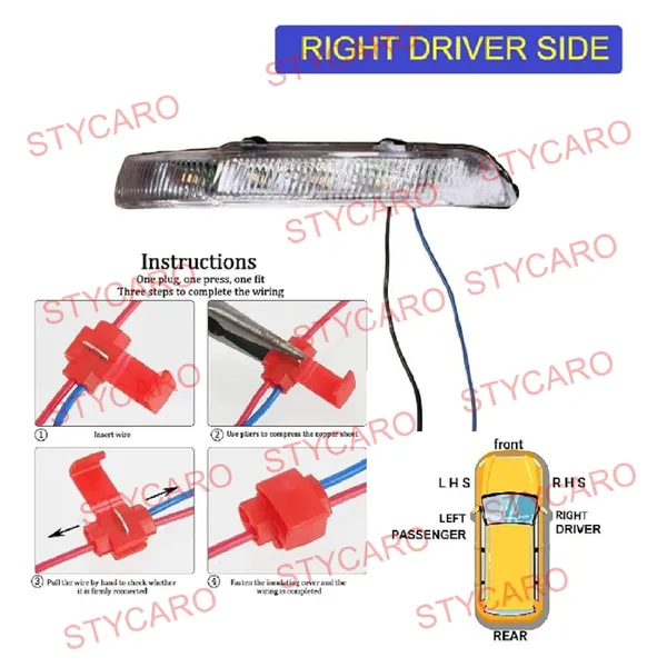 Tata_Indigo_Ecs_Orvm_Right_Driver_Side_Mirror_Indicator_Light