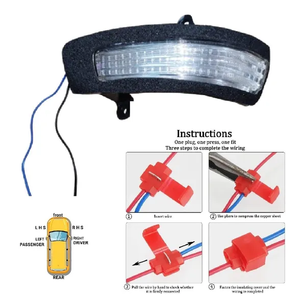 Swift_Dzire_3rd_4th_Gen_Orvm_Left_Passenger_Side_Mirror_Indicator_Light