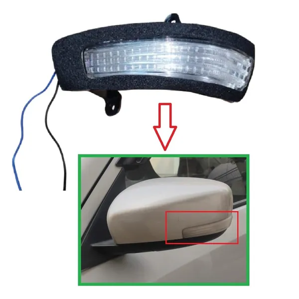 Swift_Dzire_3rd_4th_Gen_Orvm_Left_Passenger_Side_Mirror_Indicator_Light
