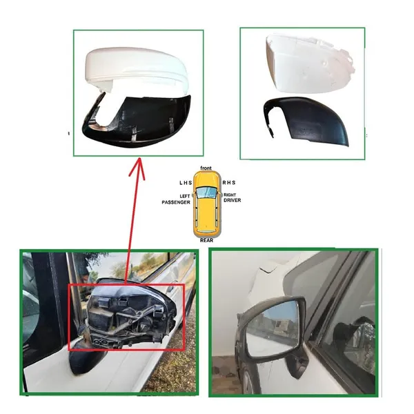 Wrv_1st_Gen_Orvm_Left_Passenger_Side_Mirror_Cover_No_Indicator_Cut_Wht