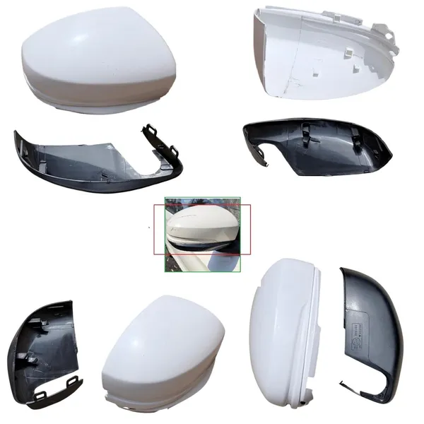 Brv_1st_Gen_Orvm_Right_Driver_Side_Mirror_Cover_No_Indicator_Cut_Wht