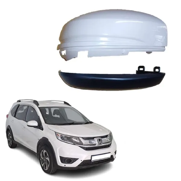 Brv_1st_Gen_Orvm_Right_Driver_Side_Mirror_Cover_No_Indicator_Cut_Wht