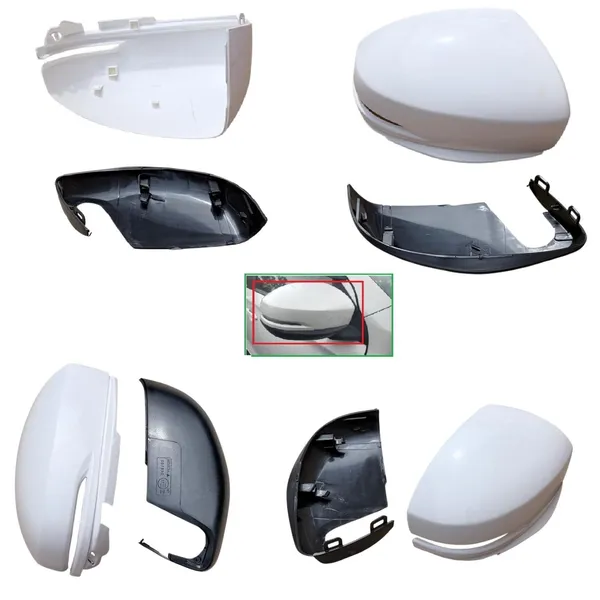 Brv_1st_Gen_Orvm_Right_Drivder_Side_Mirror_Cover_With_Indicator_Cut_Wht
