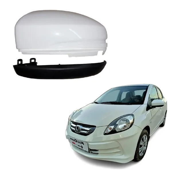 Amaze_Ist_Gen_Left_Passenger_Side_Mirror_Cover_No_Indicator_Cut_Wht