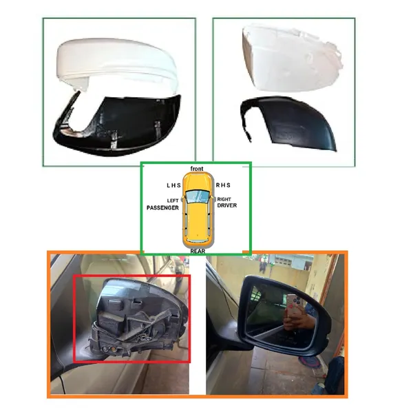 City_6th_Gen_Orvm_Left_Passenger_Side_Mirror_Cover_No_Indicator_Cut_Wht