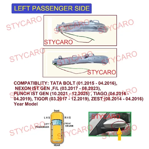Tata_Punch_Orvm_Left_Passenger_Side_Mirror_Indicator_Light