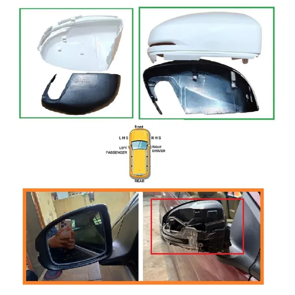 City_6th_Gen_Orvm_Right_Driver_Side_Mirror_Cover_With_Indicator_Cut_Wht