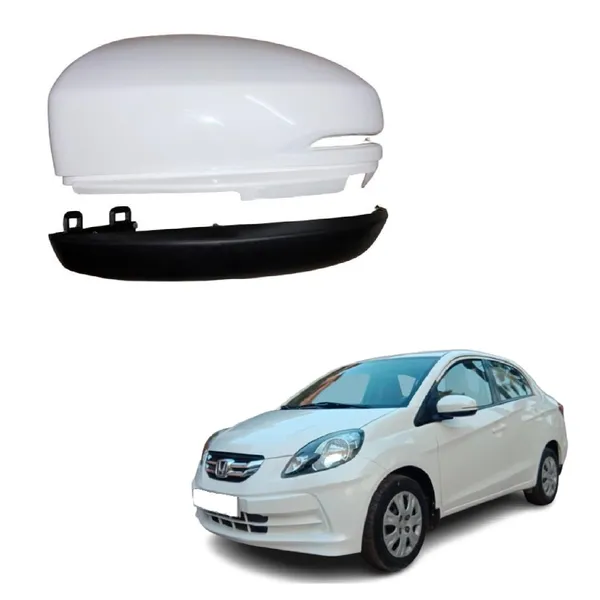 Amaze_Ist_Gen_Left_Passenger_Side_Mirror_Cover_With_Indicator_Cut_Wht