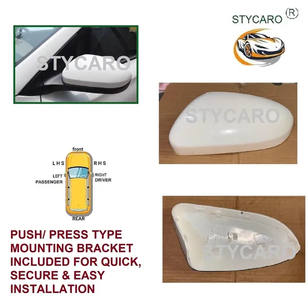I20_2nd_Gen_Left_Passenger_Side_Mirror_Cover_No_Indicator_Cut_Wht