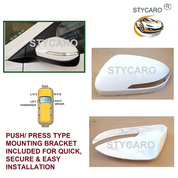 I20_2nd_Gen_Left_Passenger_Side_Mirror_Cover_With_Indicator_Cut_Wht
