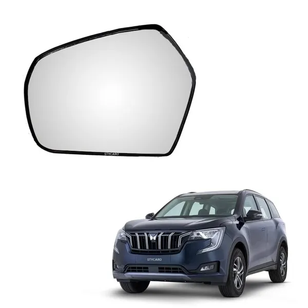 Xuv_700_Orvm_Left_Passenger_Side_Mirror_Glass_With_Sub_Plate